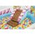 Close-up of the slide and candy bean design of the Intex Candy Zone inflatable pool