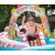 Child having fun on the slide of the Intex Candy Zone inflatable pool