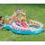 Intex Candy Zone inflatable kids pool with slide and water sprayer, children playing