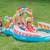 Kids playing in Intex Candy Zone Inflatable Pool with Sprinkler