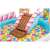 Close-up of Intex Candy Zone inflatable pool slide and candy details