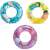 Intex inflatable swim ring with colorful fish and sea creatures design, 24 inches, 3 different colors