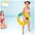 Child holding Intex inflatable swim ring with mermaid and sea creatures design, 61 cm diameter