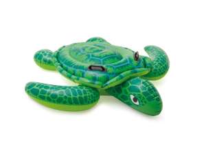Intex Lilft Sea Turtle inflatable rider, green turtle shaped pool float, 127x150cm - Intex