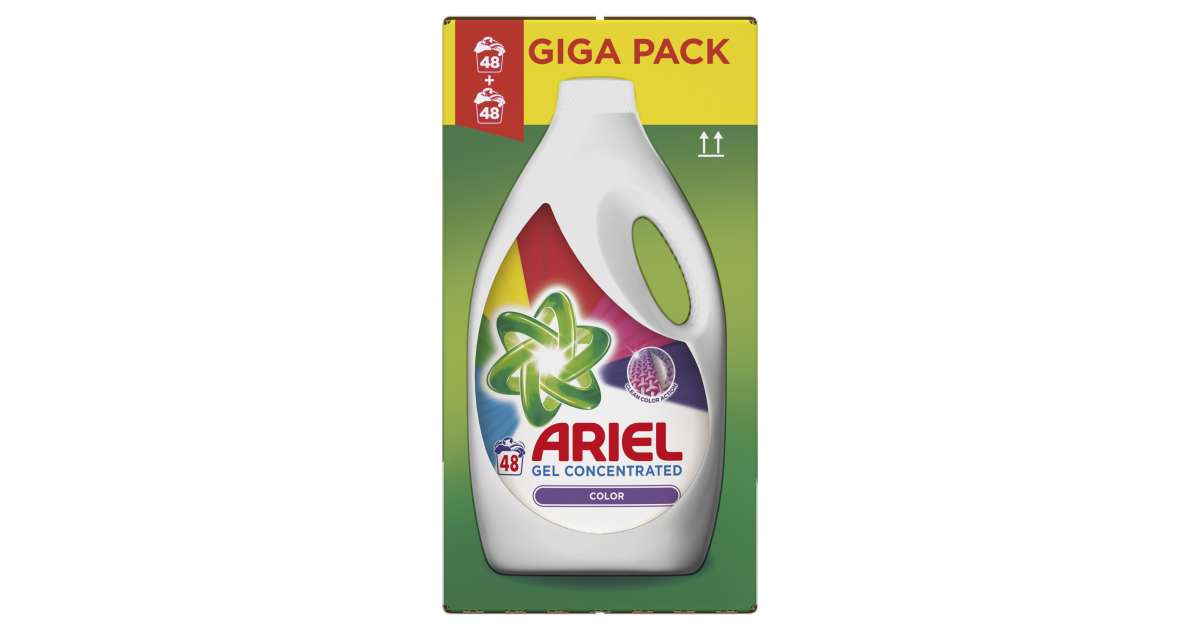 Ariel Color Giga Pack folyékony Mosószer 2x2,64L - 96 mosás | Pepita.hu