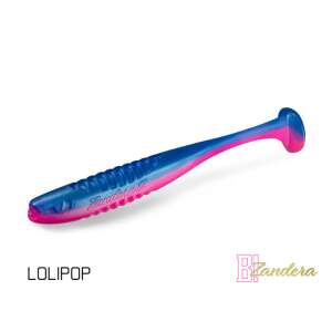 Delphin ZANDERA UVs LOLIPOP lágy csalik, 15cm, rózsaszín és kék - Horgász csali