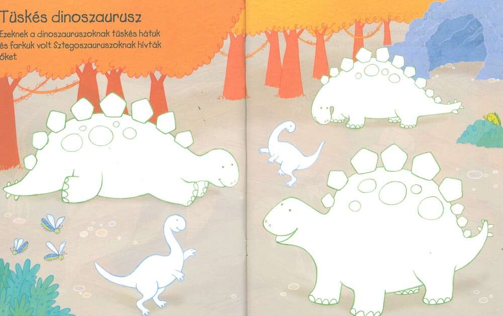 Dinoszauruszok - első kifestőm