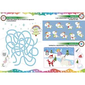 Unikornisok karácsonya - Játékos foglalkoztató gyerekeknek 32802658 Foglalkoztató füzet, matricás