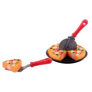 Set de pizza de joacă cu tăietor de pizza și spatulă, perfect pentru copiii care iubesc jocurile de bucătărie - Joacă alimente