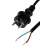 Kabel sieciowy USE N 10-5/1,0 2x1mm˛ 5m, czarny, wtyczka 2-pinowa, IP44