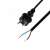 USE N 10-5/1,0 2x1mm˛ 5m Netzwerkkabel, schwarz, 2-poliger Stecker, IP44