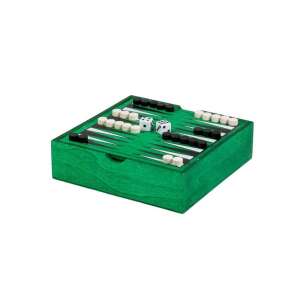 Joc de societate Tactic Backgammon Clasic din lemn, cutie deschisă - Joc de construcție din lemn