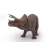 Triceratops dinosaur figure, realistic, brown, standing, 3D model, for kids, educational toy