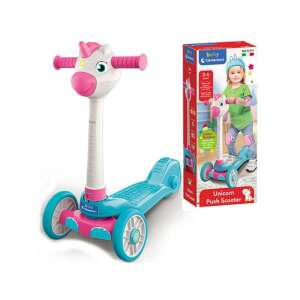 Clementoni Baby Einhorn-Tretroller, 3-rädriger Roller für Kleinkinder, rosa und blau, weißer Einhornkopf, für 2-4 Jahre - Elektrofahrzeug, Dreiräder, Laufräder und Kinder-Roller