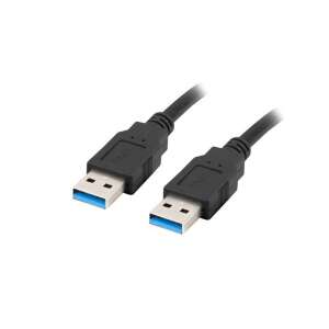 Lanberg USB-A to USB-A cable, 1.8m, black, USB 3.0, high speed data transfer - Data Cable
