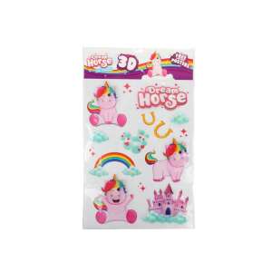 Dream Horse 3D Einhorn Wandaufkleber, 3D Einhorn Wandaufkleber, Einhorn Wandaufkleber für Kinder, Einhorn Wanddekoration, Einhorn Wandkunst, Einhorn Wandaufkleber für Kinderzimmer, Einhorn Wandaufkleber für Schlafzimmer, Einhorn Wandaufkleber für Mädchen, Einhorn Wandaufkleber für Jungen - Wandsticker für Kinder