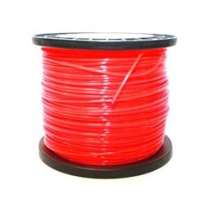 Red trimmer line spool, 3mm x 153m, square, professional, plastic - Trimmer Line