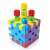 Quercetti Qubó building blocks, colorful, stackable, easy to grip, for toddlers and preschoolers, 19 pieces