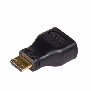 Akyga AK-AD-04 HDMI to mini HDMI adapter, angled view - Rebeltec