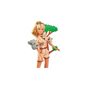 Steffi Love Zoologin Puppe mit Koala Familie und Baum - Simba Toys Baba