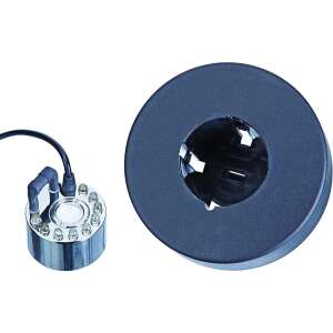 Pontec PondoFog Ködfátyol készítő tavakhoz és vízképekhez, LED világítással, 10 méteres kábellel, transzformátorral és úszó gyűrűvel - Pontec