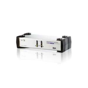 ATEN CS1742C-AT 2PC USB VGA Dual-View + Audio KVM Switch, Vorderansicht - KVM Switch