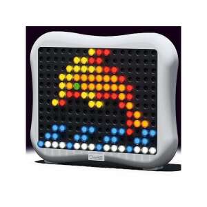 Jucărie Quercetti Peg Brite cu tablă de stivuire iluminată, set de 122 de piese, design cu delfin - Quercetti Jocuri de constructie - Lego