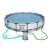 Piscină Bestway Steel Pro Max cu cadru metalic, pompă de filtrare, furtunuri și săgeți care indică fluxul de apă