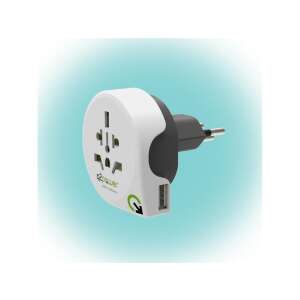 Adaptor de călătorie Q2 Power World to Switzerland USB cu încărcător USB - Adaptoare de rețea