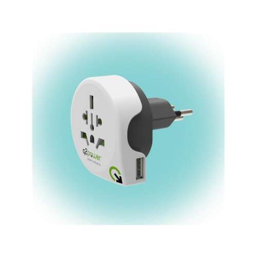 Adaptor de călătorie Q2 Power World to Switzerland USB cu încărcător USB