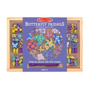 Melissa & Doug Butterfly Friends Holzperlenset in Holzbox - Melissa & Doug
