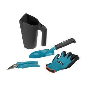 Gardena Handwerkszeug-Set mit Gießkanne, enthält eine Schaufel, eine Gartenschere, Handschuhe und eine Gießkanne - Bepflanzungswerkzeuge