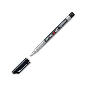 Stabilo Write-4-all black permanent marker, 0.7mm chisel tip - Marker