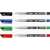 Stabilo Write-4-all permanent markers, assorted colors, 0.7mm chisel tip
