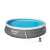 Bestway Fast Set 396 x 84 cm aufblasbarer Pool, rund, grau, mit Filterpumpe