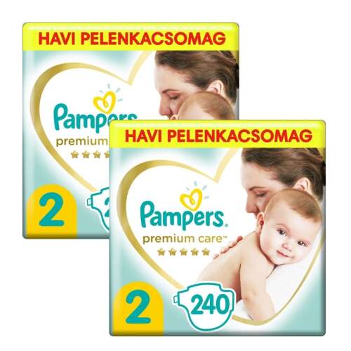 Pampers Premium Care Plienky 2x mesačný balík 4-8kg Mini 2 (480ks) 32241131