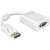 Адаптер Delock DisplayPort към VGA, бял, кабел 12,5cm