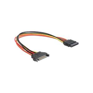 Delock 60131 SATA 15 Pin Male to SATA 15 Pin Female 30 cm Extension Power Cable - Data Cable