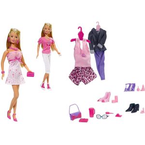 Steffi Mega Fashion Doll Set mit Wechselkleidung