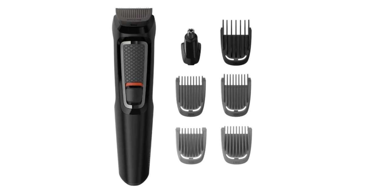 Philips Series hair 2 MG3720/15 multifunction trimmer blades, stubble self-sharpening operated, beard 3000 combs, Black battery comb, 2 beard 1 with combs, 7-in-1