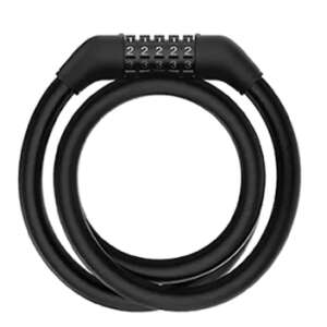 Xiaomi Electric Scooter Security Lock, black, combination lock, cable lock, for electric scooters, bikes, and ninebots - Electric scooter accessory