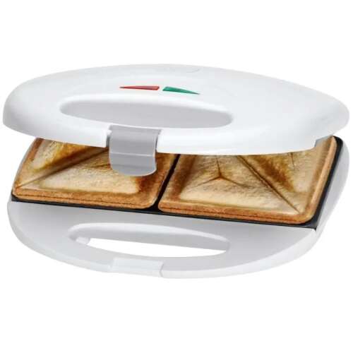 Sandwichmaker Clatronic ST3477, 750 W, Placi non-stick, Alb (261658)