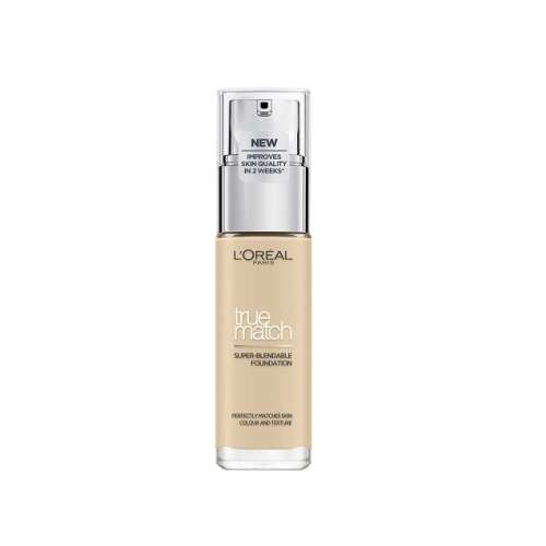 L'Oréal True Match Super Blendable Foundation, 30 ml, 1D/1W, prirodzené krytie, vyrovnaný tón pleti