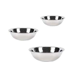 Set de 3 boluri din oțel inoxidabil Excellent Houseware, 18/20/24 cm - Boluri de amestecare