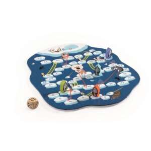 Джеко Змии и стълби игра, с полярна мечка, пингвини и иглу - Настолна игра и Маса за джаги и аксесоари