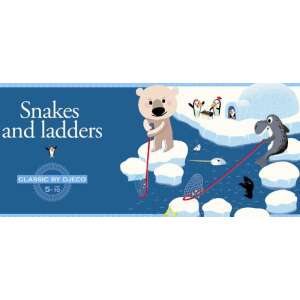 Társasjáték klasszikus - Kígyók és létrák - Snake and ladders- DJECO 57124339 Társasjátékok - Kígyók és létrák