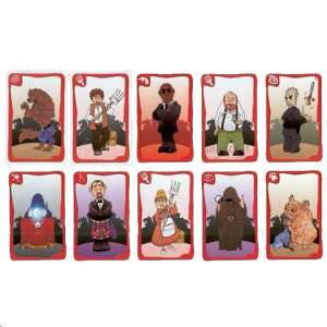 Lupus in Tabula Brettspielkarten mit verschiedenen Charakteren wie einem Werwolf, einem Bauern, einem Priester und mehr - Asmodee Gesellschaftsspiele