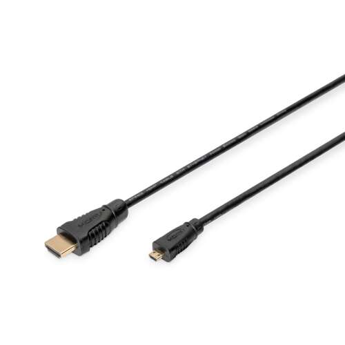 Digitus HDMI - Micro HDMI kábel, 1 méter, fekete