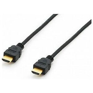 Close-up of Equip 119375 20m HDMI 2.0 cable with gold plated connectors - HDMI Cable