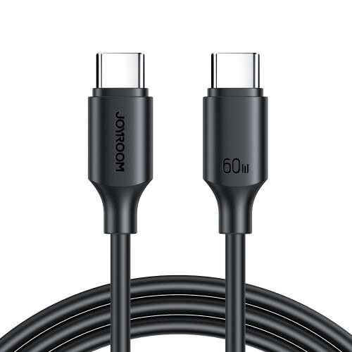 Joyroom S-CC060A9 Kabel USB-C do USB-C 60W szybkie ładowanie i przesył danych, czarny, 1 metr